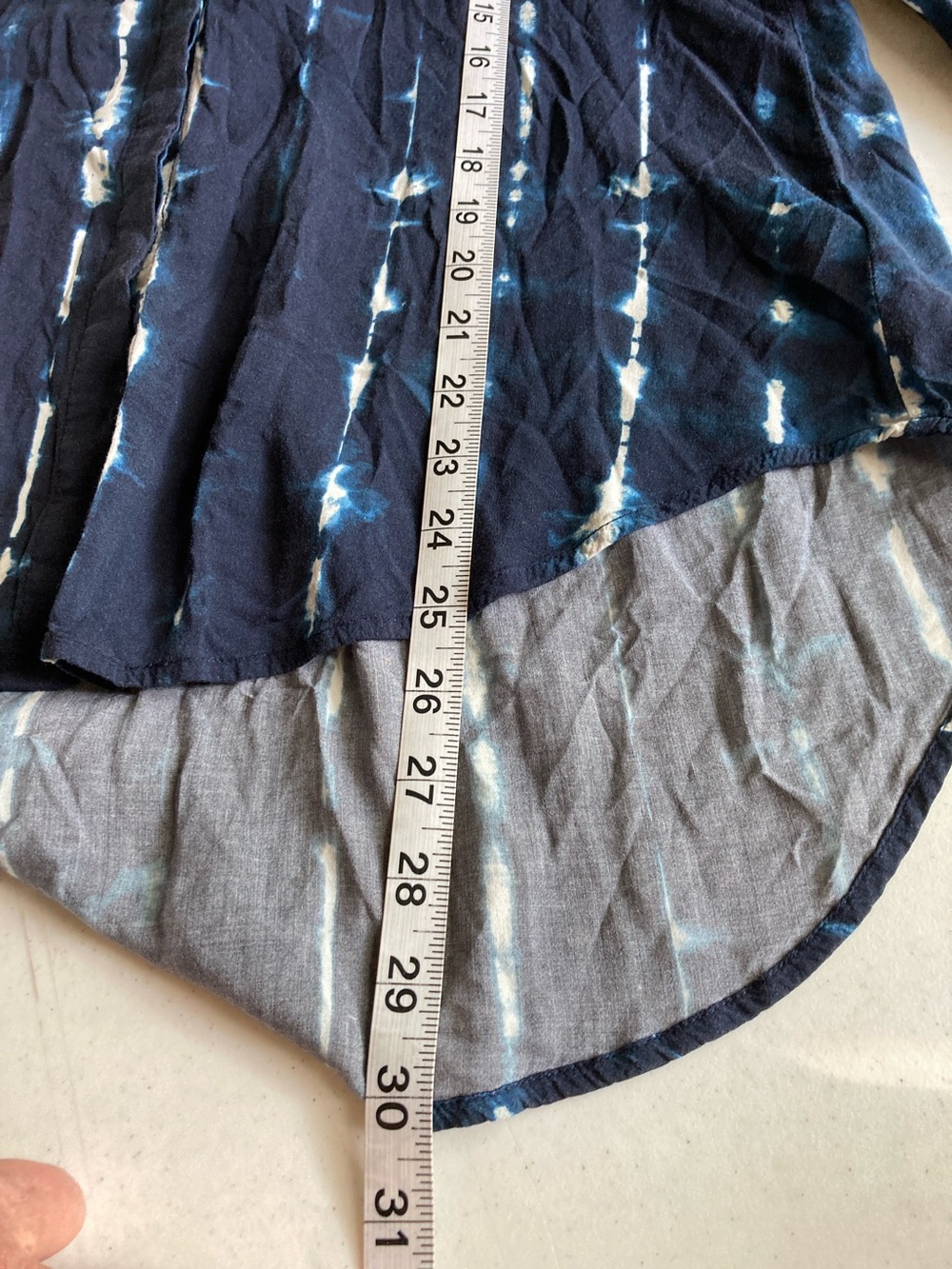 cloth & stone Indigo Tie-Dye Button Down Shirt - Picture 7 of 8